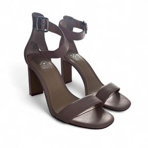 Vince Mauve Block Heel Sandals